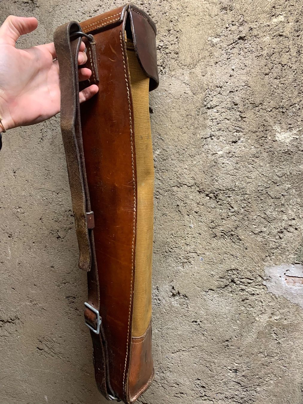 Schweizer Armee Borse: Alter Armee Köcher Karten Leder selten – Usato da Benken SG venduto da tame_impala 2