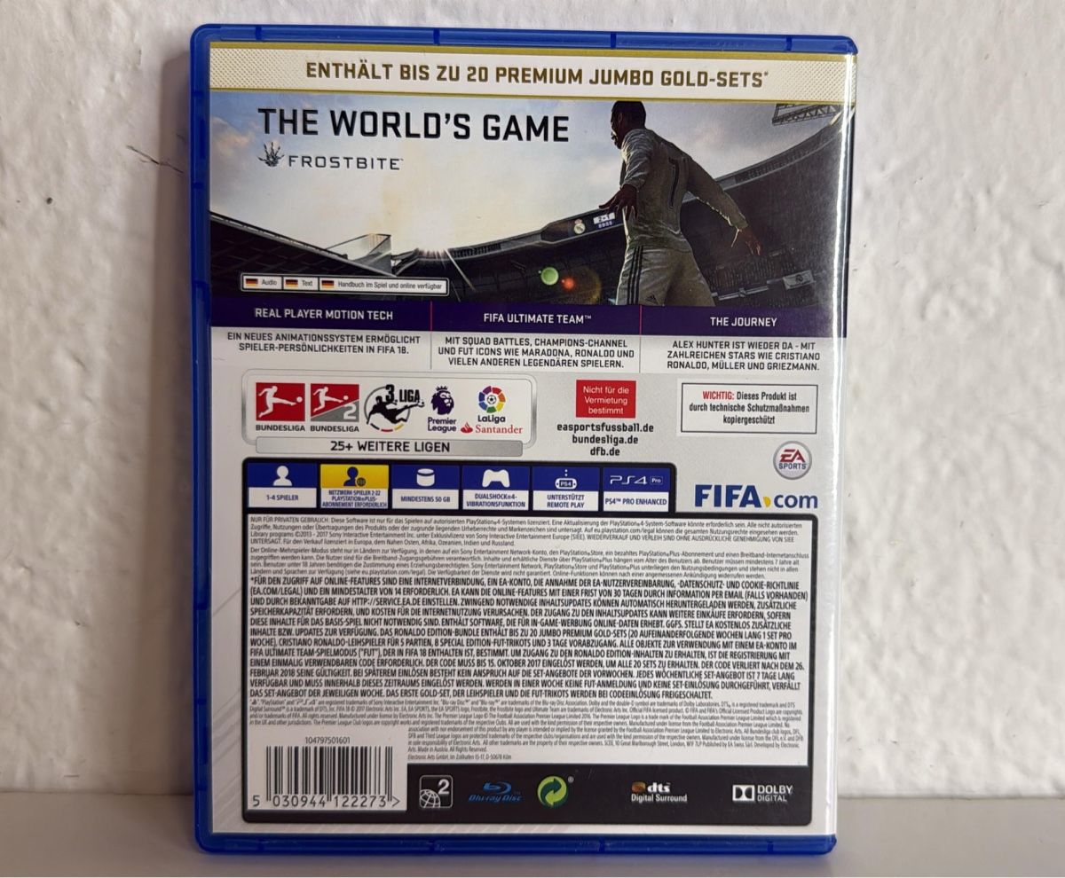 Sony Giochi: FIFA 18 Ronaldo Edition PS4/PS5 Game – Usato da Ehrendingen venduto da bubulence 1