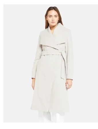 Women's Winter Coat, beige neutral colour, EU34
