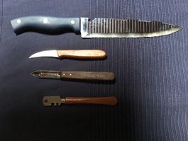 Küchenhelfer, Messer und Glasschneider