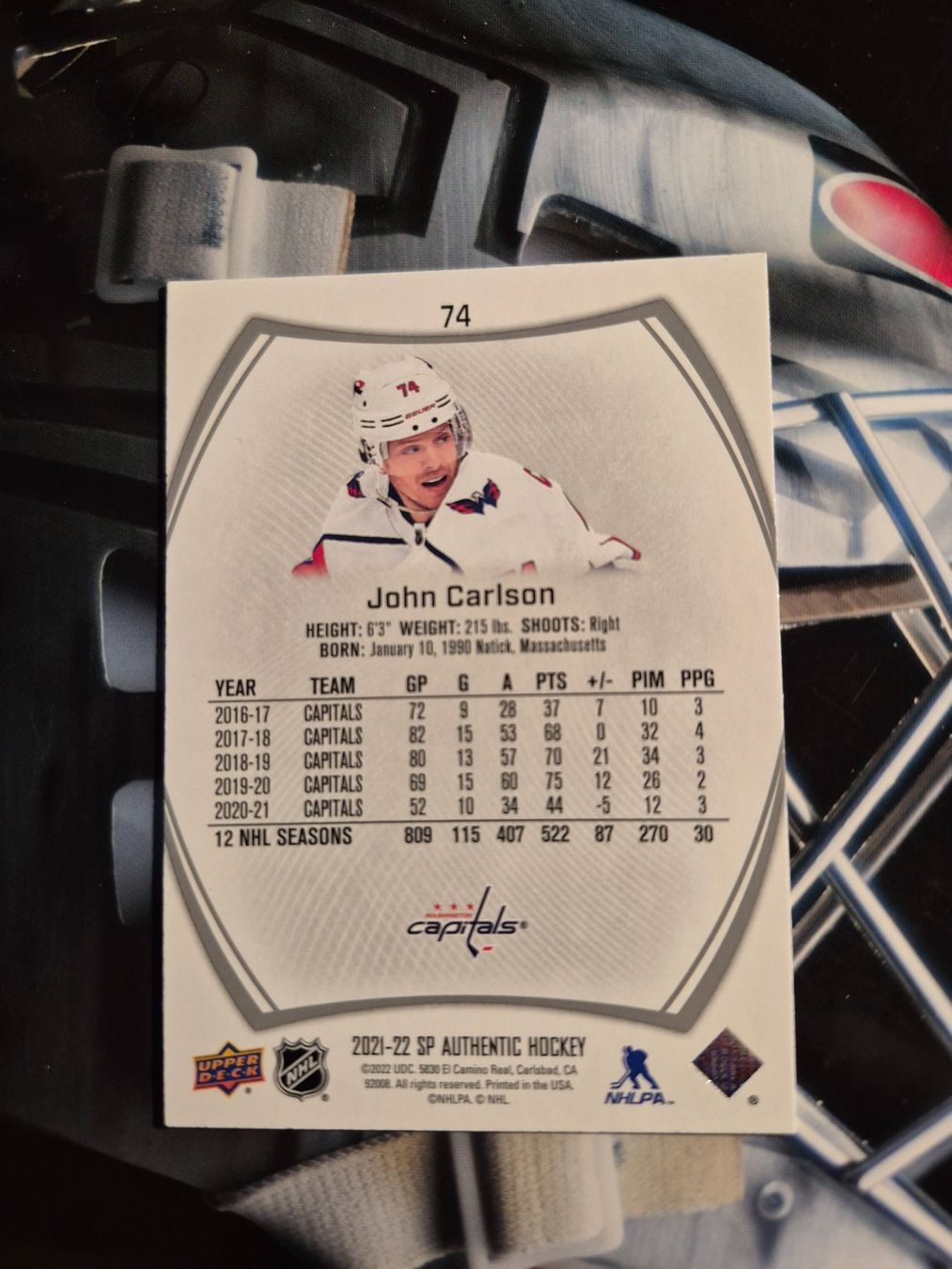 NHL Carte collezionabili: NHL John Carlson Washington Capitals – Usato da Treiten venduto da Sauber73 1