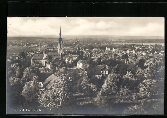 Cartoline postali: AK Emmishofen, Panorama, 1933 – Usato da Berlin venduto da bartko-reher