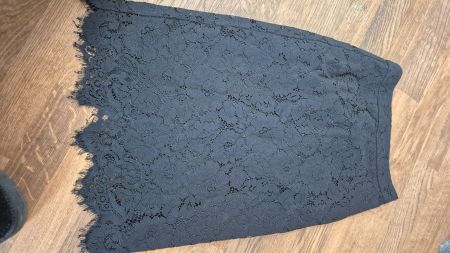 Black midi lacr skirt Ivy & Oak size S