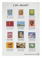 PTT Post Philatelie Briefmarken Plakat 1985