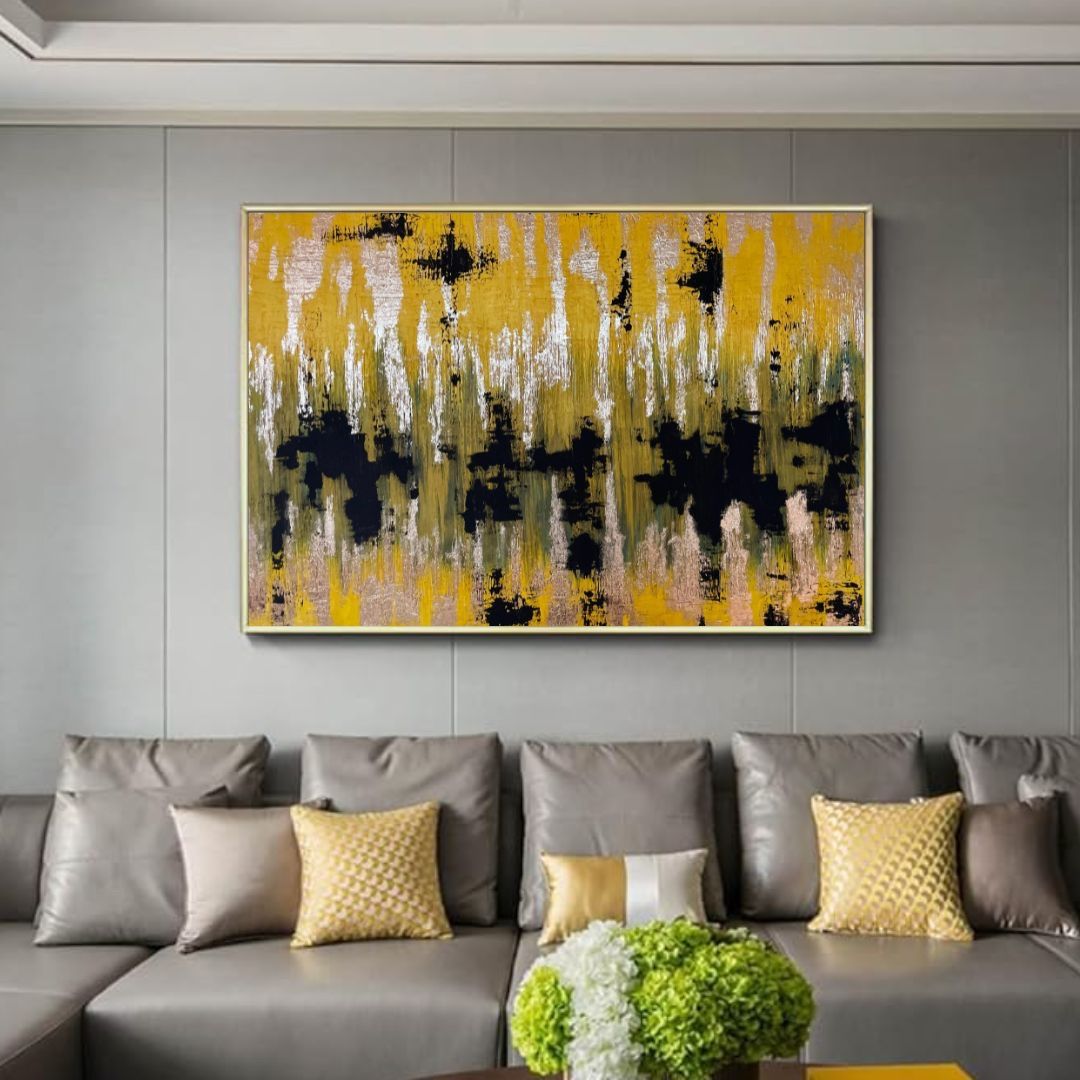 Gemälde: Black Ember in Metallic Pulse Textured Painting – Neu und originalverpackt aus Zürich von chj_855s 3