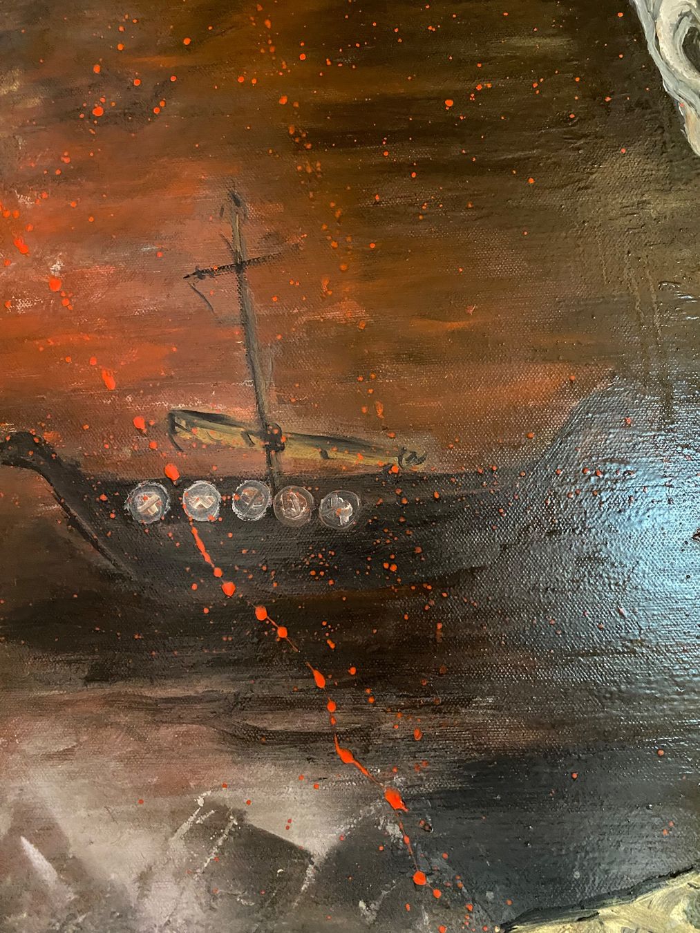 Dipinti: Wikinger.Oil Leinwand Bild Kunst Doks – Nuovo e nell'imballaggio originale da Beromünster venduto da dok_b8mf 6