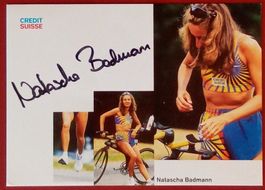 Natascha Badmann Autogramm signiert Foto 10x15cm Triathlon
