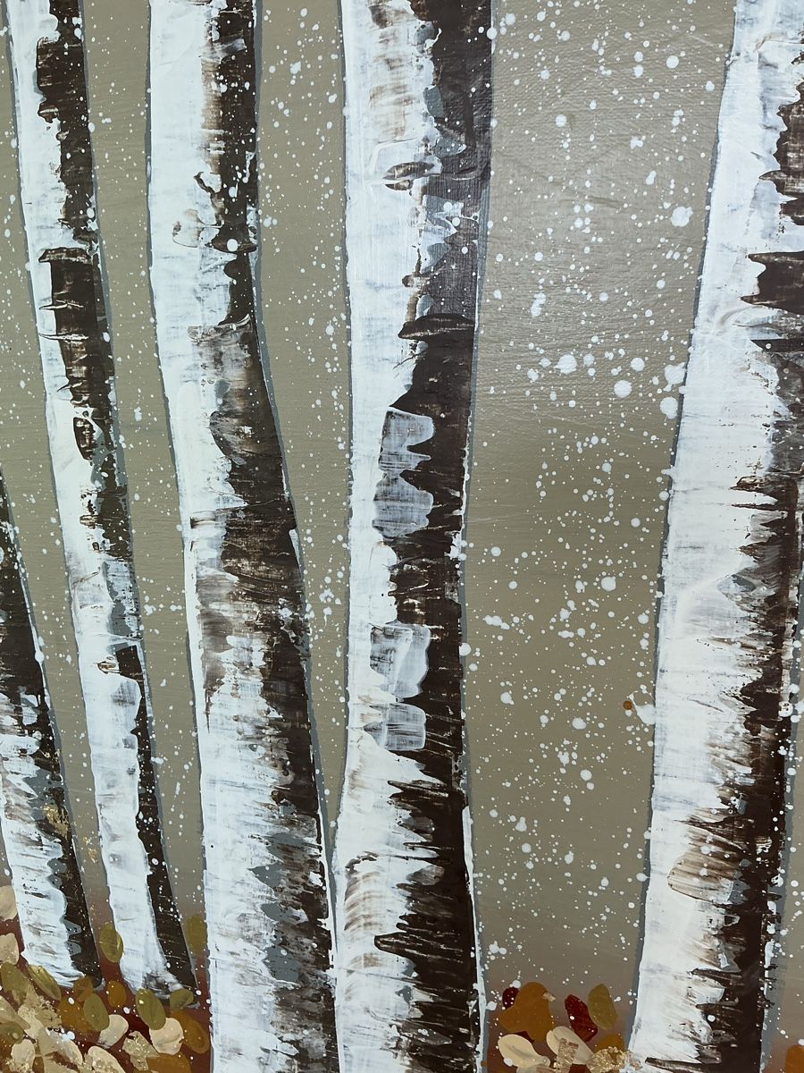 Gemälde: „Golden Forest“ XL Artwork – Neu und originalverpackt aus Uznach von Spillmannkunst43 5