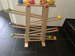 Kugelbahn Eichhorn Holz mit Zubehör guter Zustand