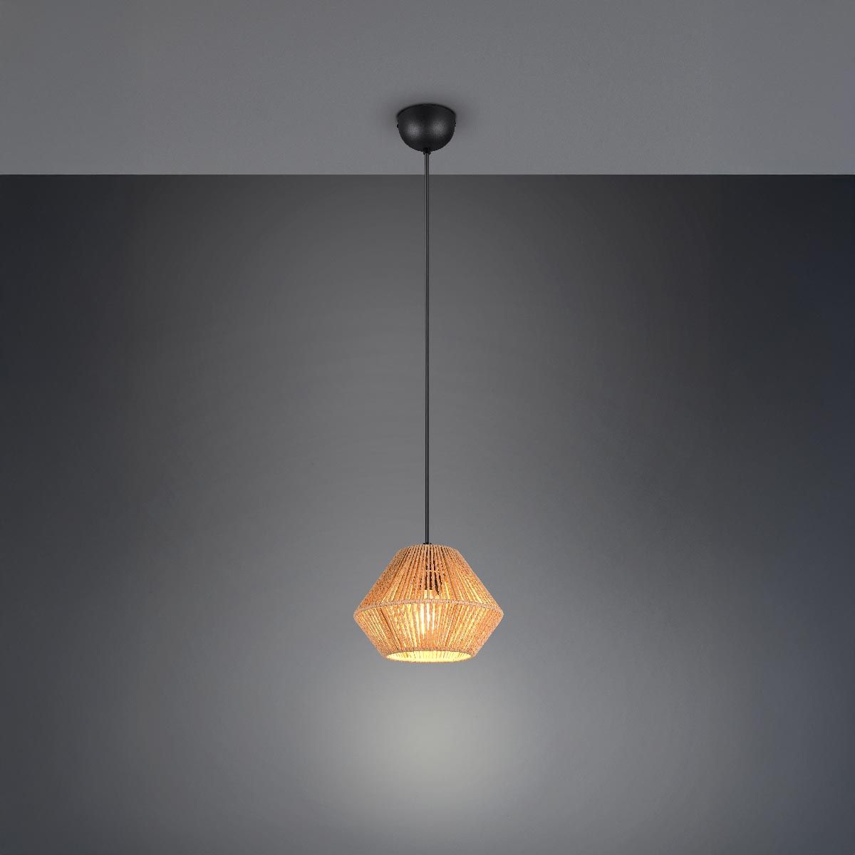 Kronleuchter & Deckenlampen: Pendelleuchte, Papiergarn, Korb, 20 cm Ø – Neu (gemäss Beschreibung) aus Kreuzlingen von Smart-Light