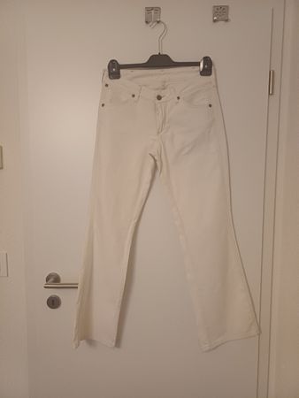 Pantalon-jeans, Wrangler blanc, taille w31 L30, 