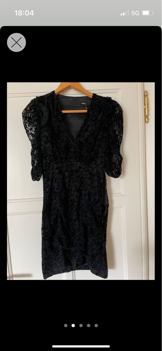Maje Kleider: Maje Kleid Grösse 1 / 36 schwarz Spitze Herbst – Gebraucht aus Cham von chanel3 1