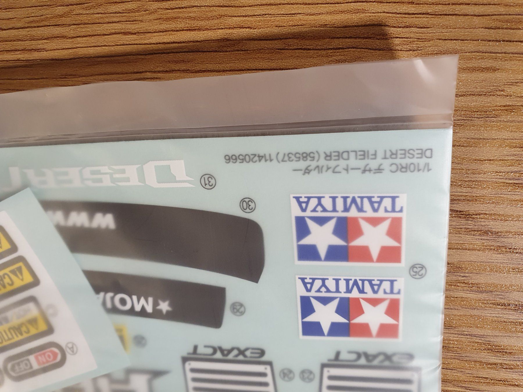 Tamiya Modellismo RC: Tamiya Desert Fielder 58537 Decal Set – Nuovo (secondo la descrizione) da Pfäffikon ZH venduto da Domdalion 1