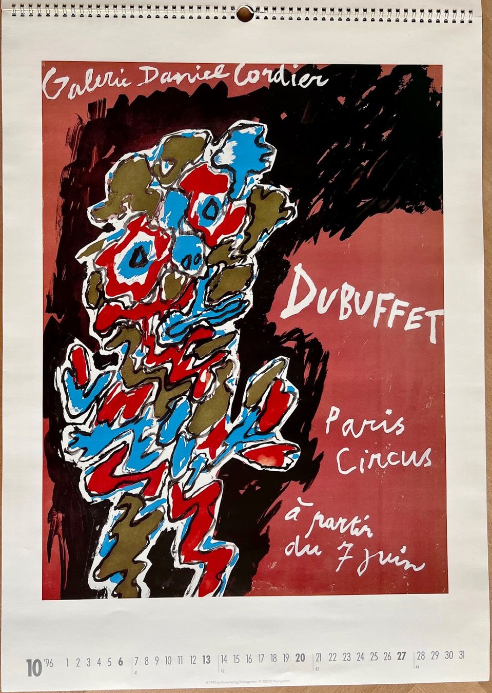 Calendari: Kunstkalender "Künstlerplakate" Weingarten 1996 – Usato da Malans GR venduto da Aadalina 8