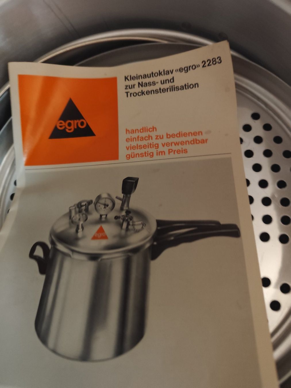 Pasti del neonato: Sterilizzatore Vintage Egro 2283 – Nuovo e nell'imballaggio originale da Bellinzona venduto da nca_zw9w 3