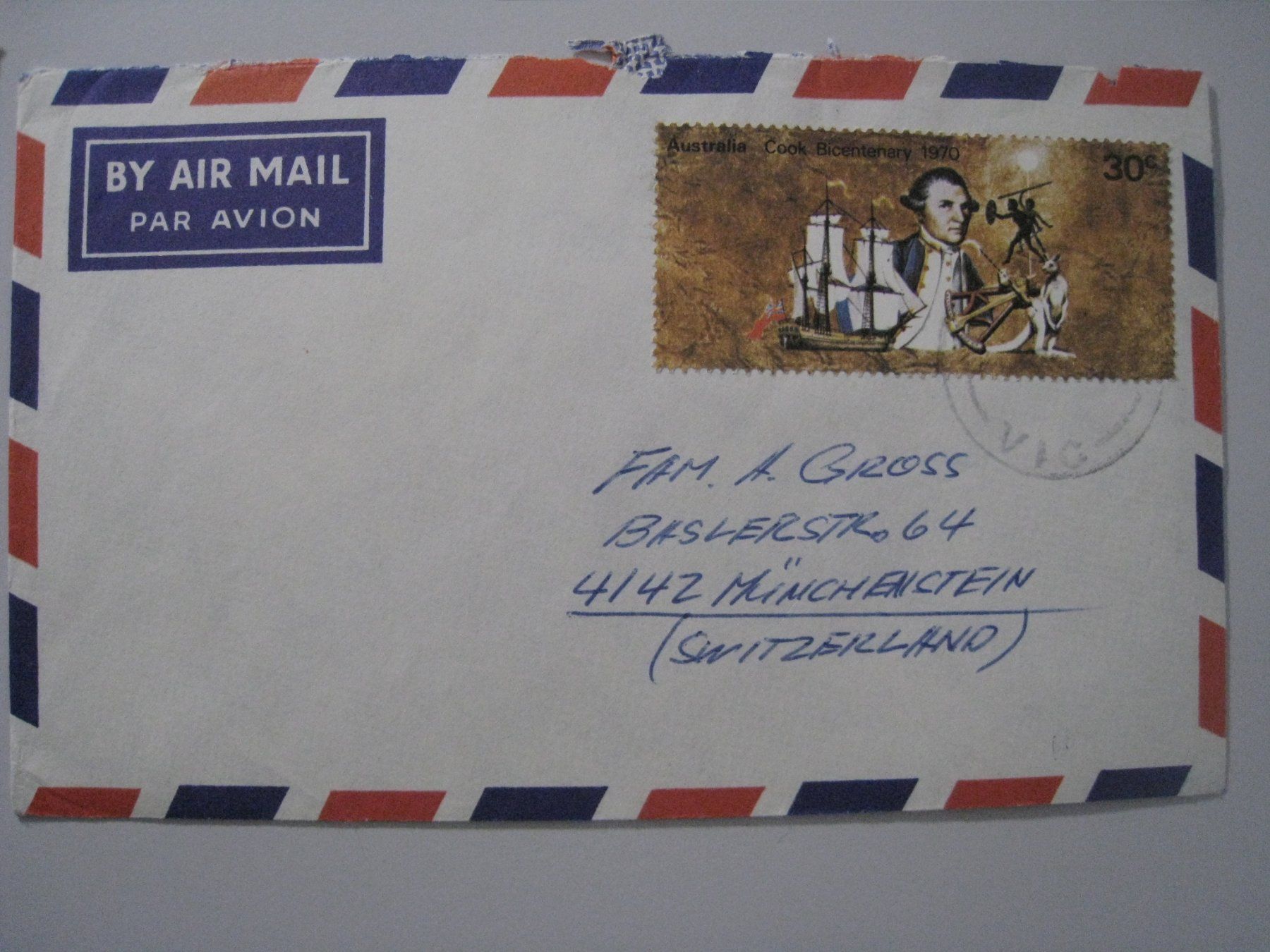 Tutti i francobolli: Australien Briefmarke 5c Cook Bicentenary 1970 – Usato da Aarwangen venduto da Pinsel7890 1