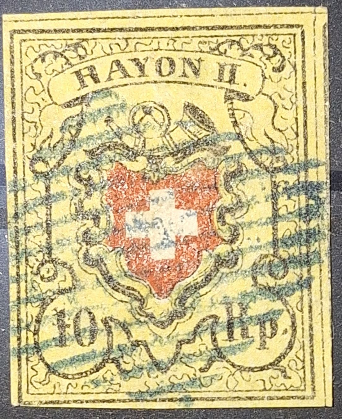 Alle Briefmarken: Rayon 16 II Typ 26 D - RU  – Defekt aus Balgach von SIMEON27