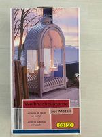 Weihnachtslaterne Metall, mit 3 hängenden Teelichtern, Neu!