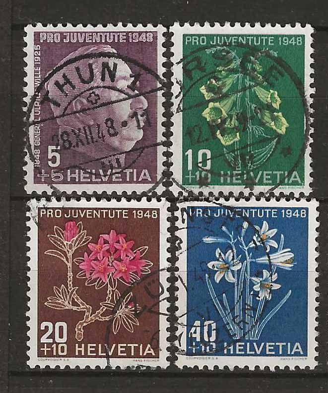 Tutti i francobolli: PJ048 - Pro Juventute 1948 obl. – Usato da Trélex venduto da Phil_Albert