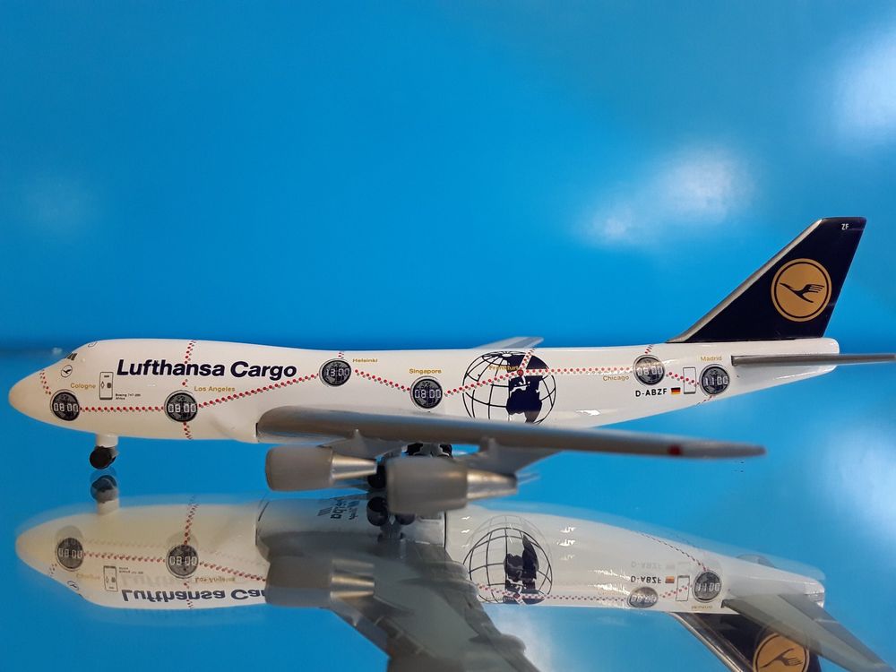 herpa Modellflugzeug _ Lufthansa Cargo _ Boeing B747 _ 1:500 | Kaufen ...