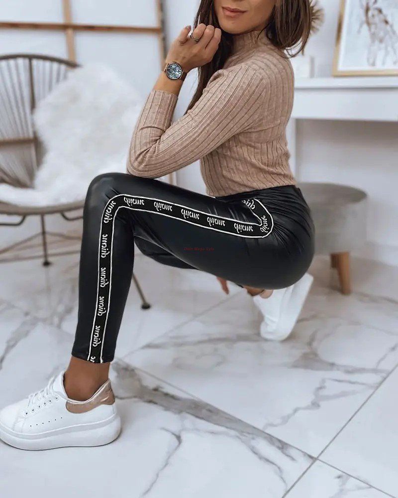 Leggings: Mega coole PU Leder Leggings in 4 Grössen – Neu und originalverpackt aus Dallenwil von dein-mega-style 3