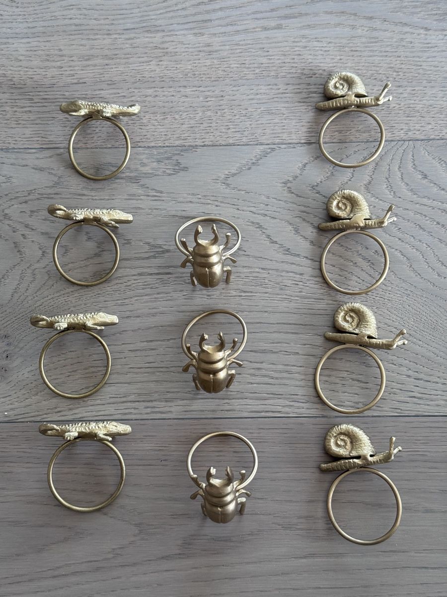 Sonstige Dekorationen & Accessoires: Serviettenringe Metall Tiere – Gebraucht aus Kriens von saintstone