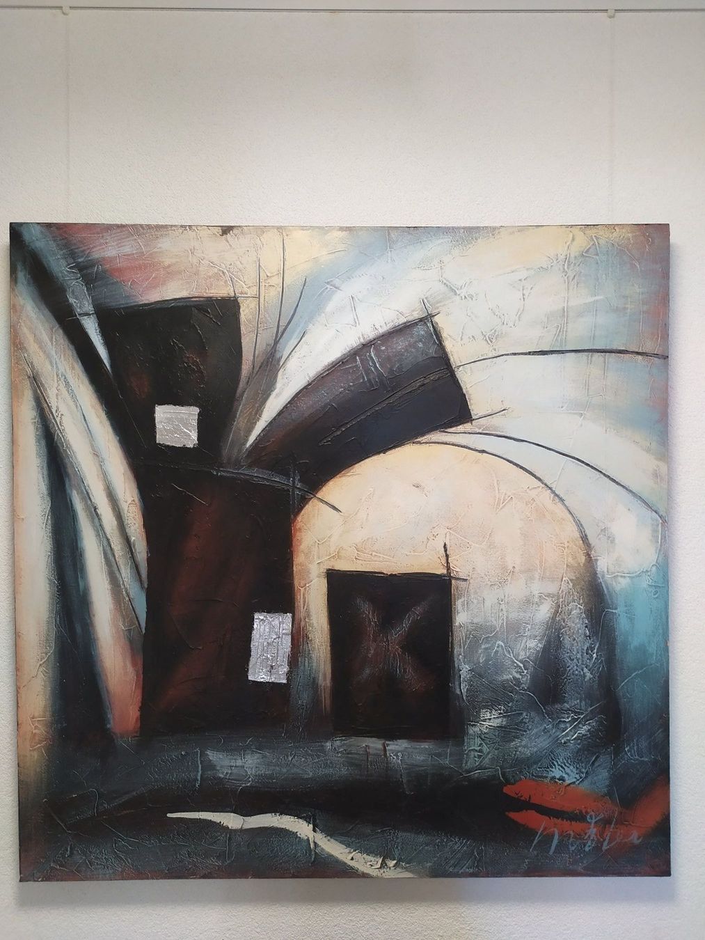 Dipinti: Leinwandbild 100 x 100 cm abstract – Nuovo (secondo la descrizione) da Kloten venduto da bilgeri01 1
