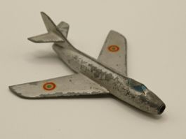 Vintage SPIELZEUG METALL Flugzeug von Solido Mystère IV 1957
