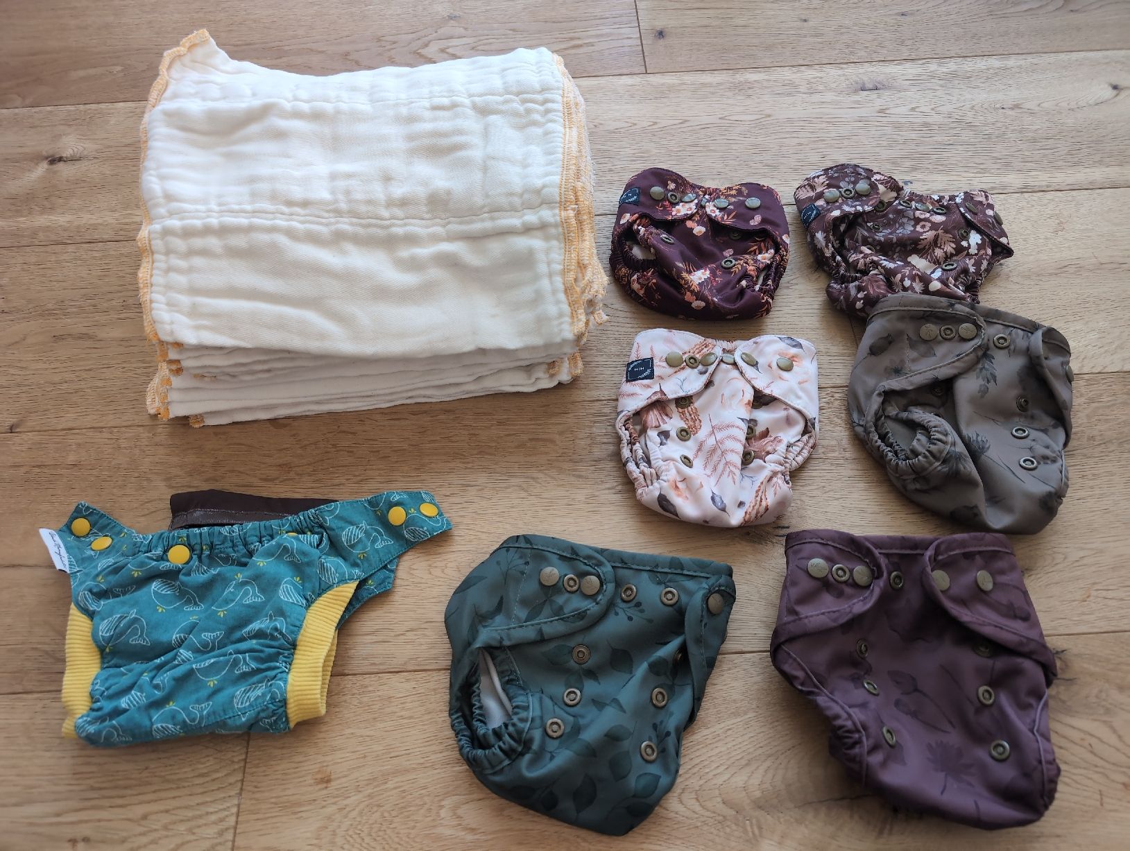 Windeleimer & Windeln: StoffWindel Set newborn Elskbar / heritage hug / avo&cado – Gebraucht aus Bern von JennisJungle