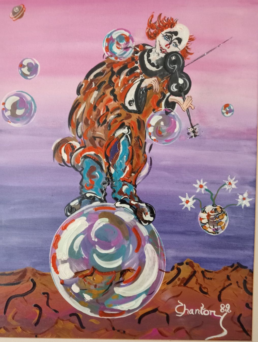 Dipinti: Surrealistischer Weltclown – Usato da Unterseen venduto da filetsole 3