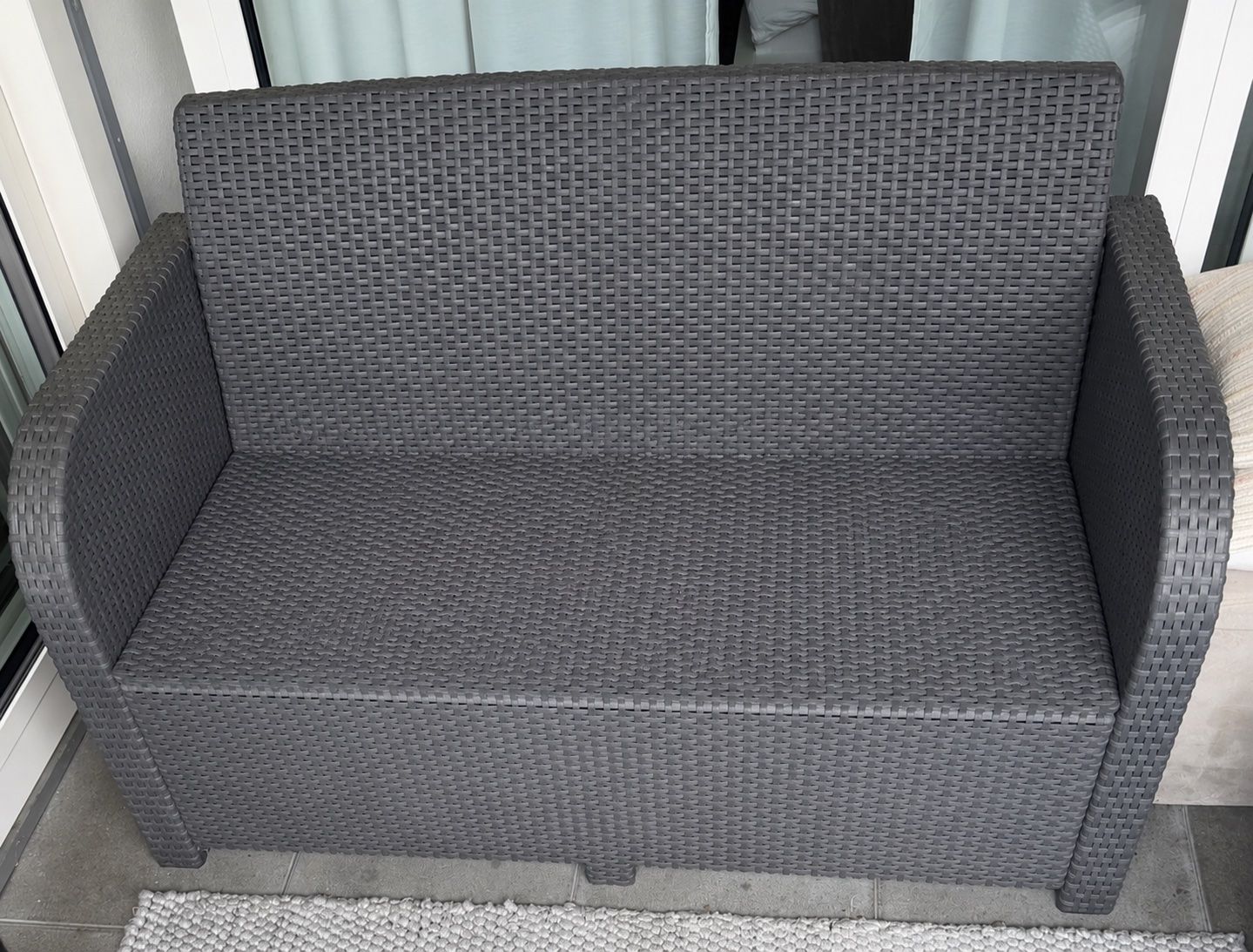 Set di tavolo e panche: Polyrattan Lounge Set komplett mit Sitzkissen – Usato da Bad Ragaz venduto da sim_k52b 3