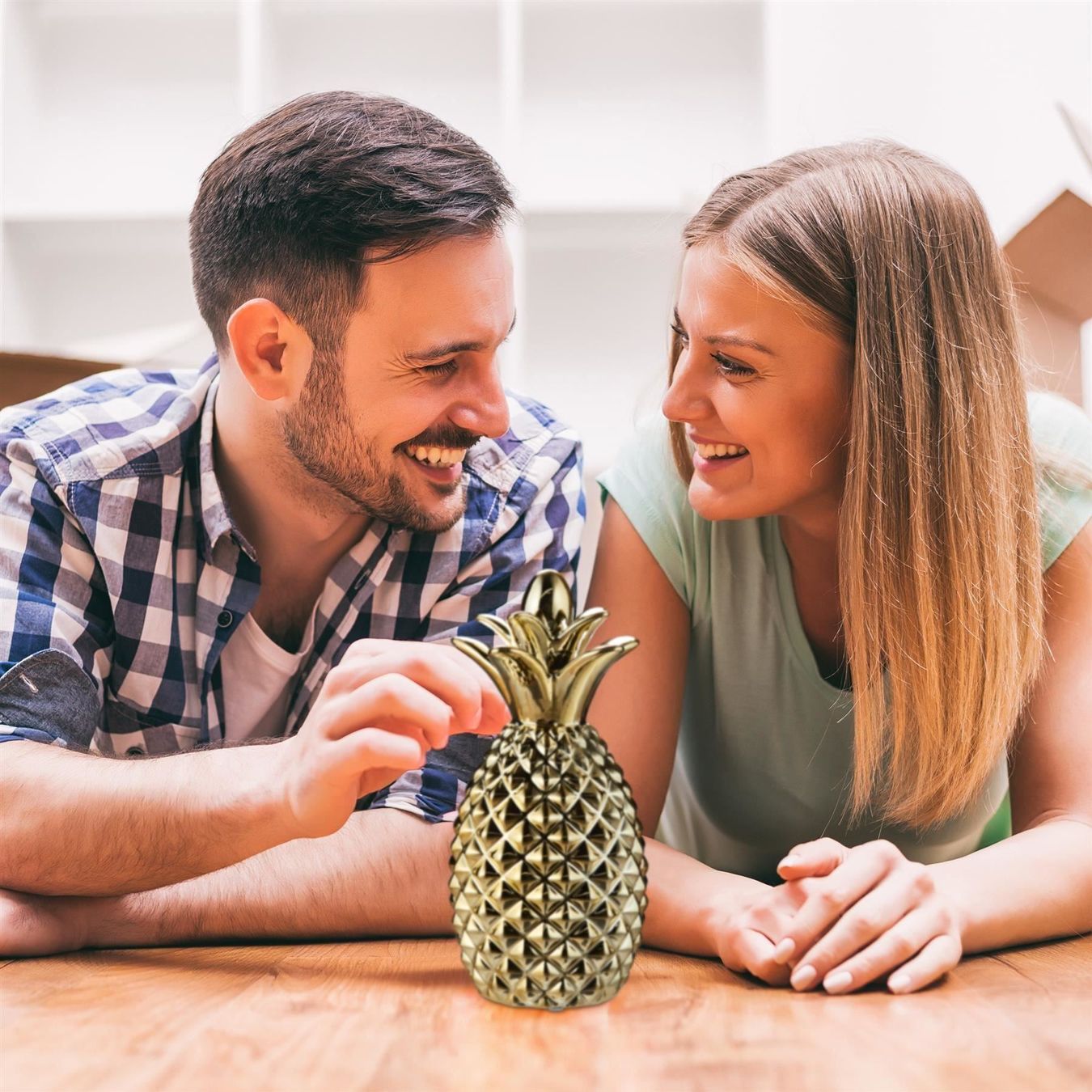 Salvadanai: SPARDOSE ANANAS GOLDFARBIG – Nuovo e nell'imballaggio originale da Gerlafingen venduto da Tsuru 3