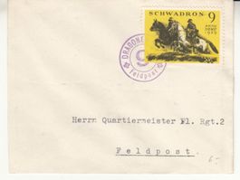 Kavallerie Wi 7 auf Brief