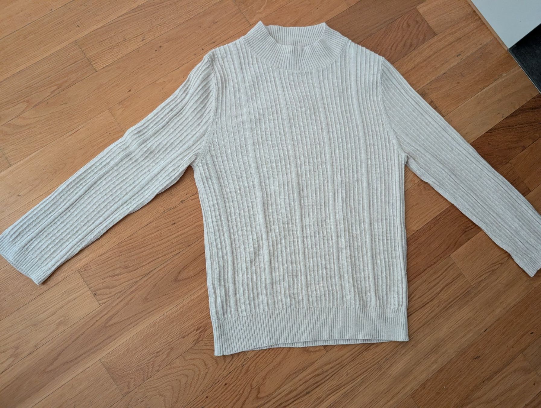 Mango Pulls & Sweat-shirts: Mango Strickpullover Wollmischung, Creme, Gr. M – Neuf (Voir description) à Zug par vik_8fdf
