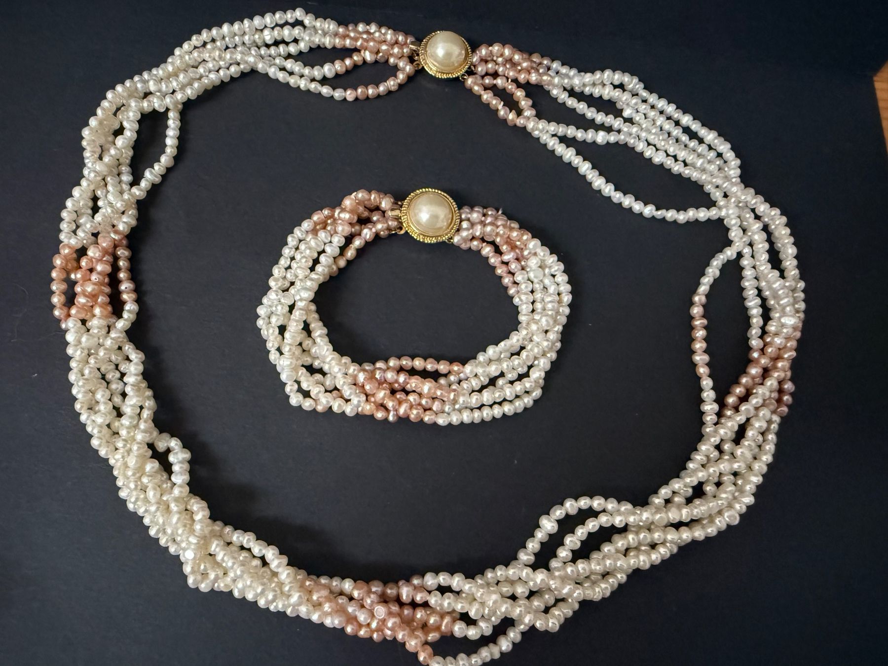 Catenine: Echte Perlen Kette und Armband Verschluss Silber 925 – Usato da Spiegel b. Bern venduto da Rogger72 2