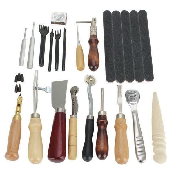 Tutti gli attrezzi: 18pcs Leder Werkzeug Handgemacht Tool – Nuovo (secondo la descrizione) da Thun venduto da keller001 1