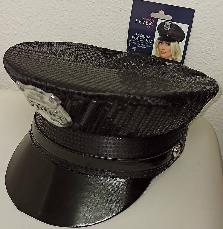 Copricapi, berretti & cappellini: Pailletten Polizeihut – Usato da Ettenhausen TG venduto da MayTG 1