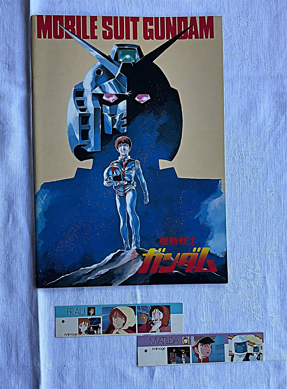 Dokumente: Mobile Suit Gundam 1981 Kinoprogramm + 2 Animage Lesezeichen – Gebraucht aus Rütihof von AkibaVault
