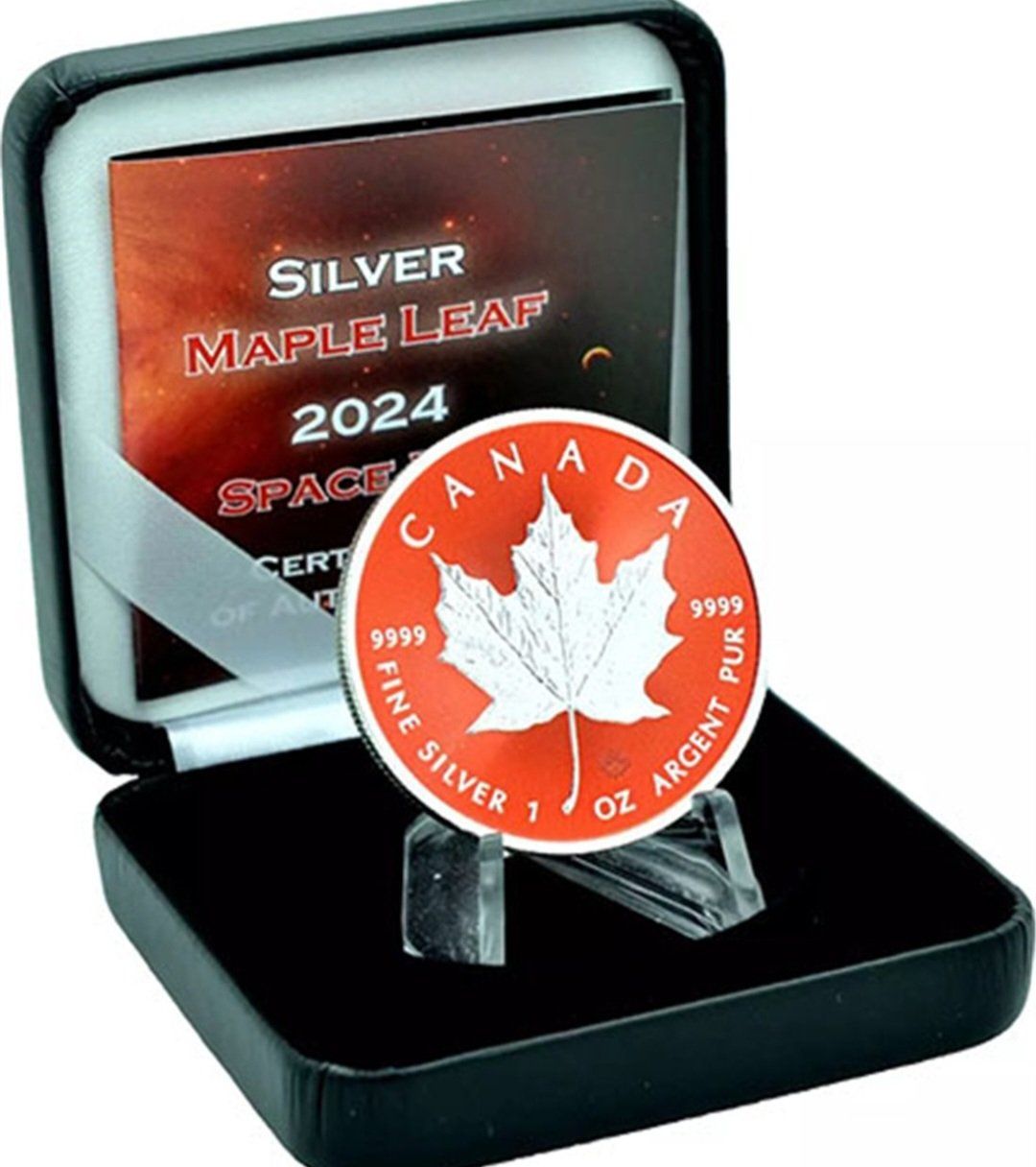 1 OZ Silber Maple Leaf 2024 Space Red Edition | Kaufen auf Ricardo