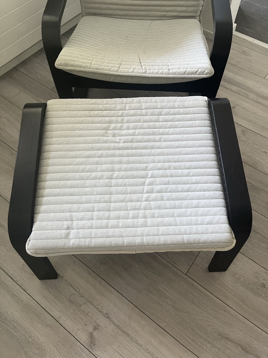 Ikea Fauteuils: IKEA Poeng mit Hocker – D'occasion à Riehen par ruben_sommer 3