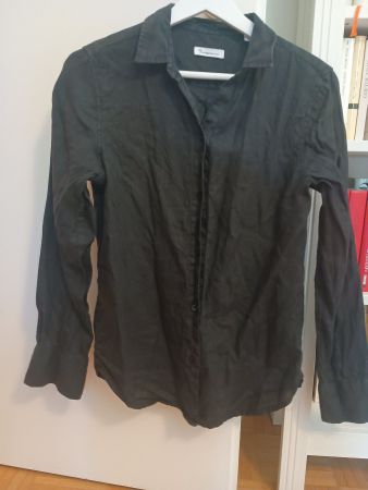 Schwarze Leinenbluse von KnowledgeCotton Apparel