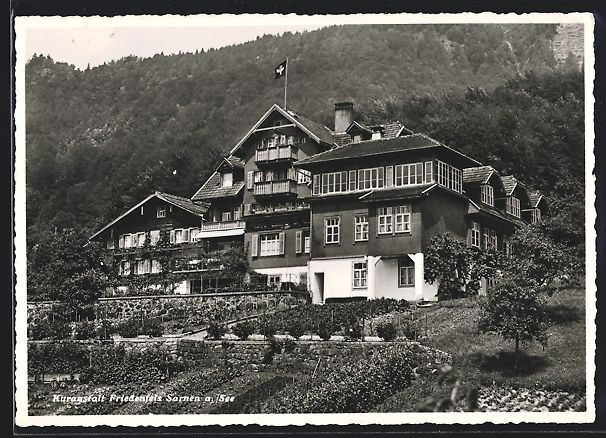 Cartoline postali: Sarnen a. See, Vorderansicht der Kuranst – Usato da Berlin venduto da bartko-reher