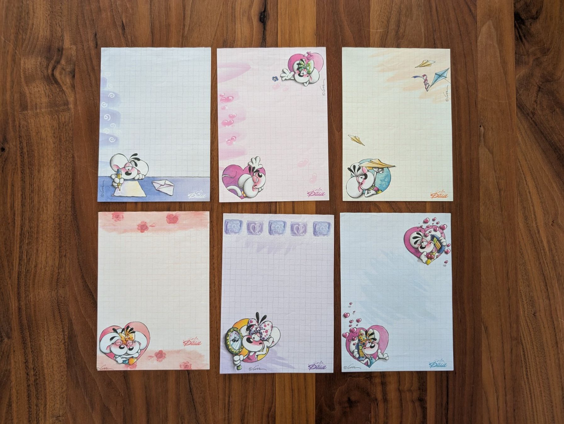 Carta: Diddl A6 Glitzer Blockblätter Serie 6 Stk. – Usato da Holziken venduto da gummi_baerli93