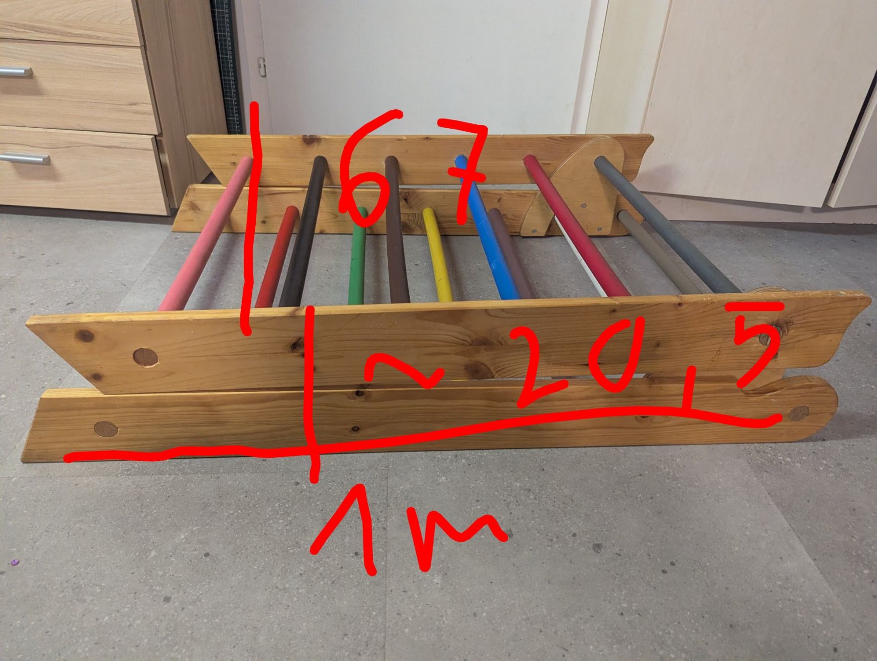 Jouets: Pikler Dreieck + Rutsche aus Jugendheim Werkstatt repariert – Défectueux à Schönenwerd par naehel 6