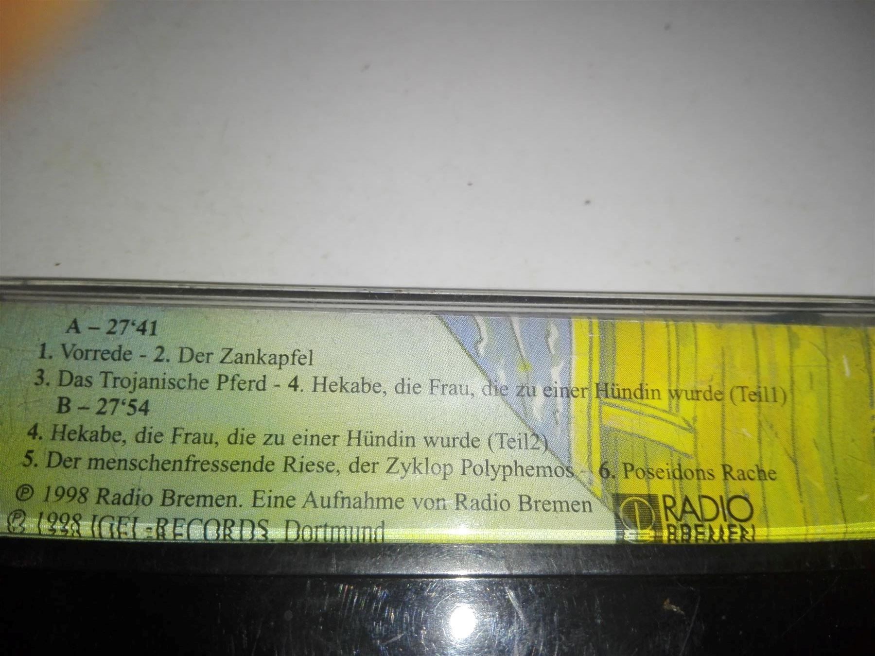 Musicassette: Die Abenteuer des Odysseus (Igel-Records – Usato da St. Gallen venduto da elkapone 4