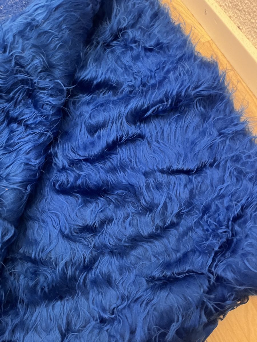 Stoffe: Kunstfell Royal blau  – Neu (gemäss Beschreibung) aus St. Gallen von elli18