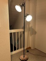 Vintage Stehlampe Industrial Style mit 2 Metallspots – 160 c