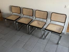 4 Cesca-Stühle, Modell B32, Madie in Italy
