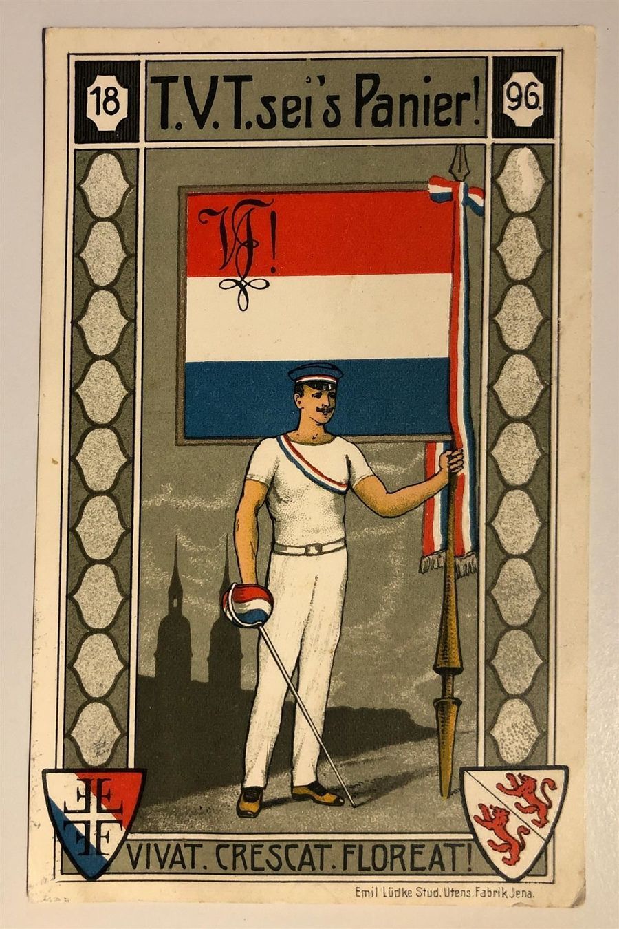 Cartoline postali: Technikum Turnverein WINTERTHUR 1896 – Usato da Lufingen venduto da Rac0