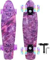 Skateboards 22 Inch Mini Cruiser Purple Skateboard Complete
